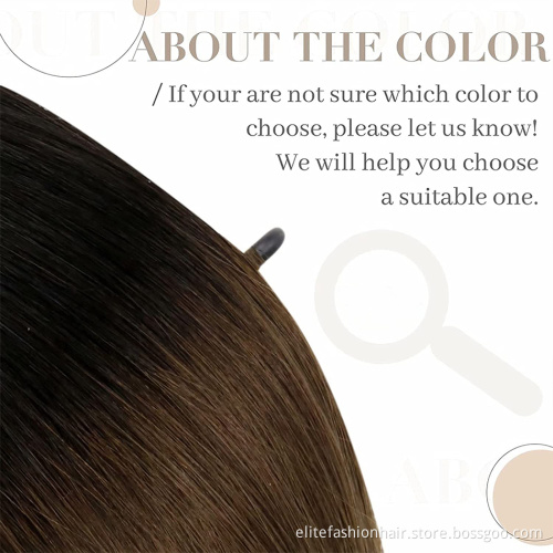 U Tips Extensions Human Hair Dark Brown Ombre Ash Blonde U Tip Human Hair Extensions Brown Pre Bonded U Tips